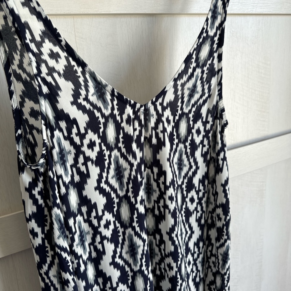 Show Me Your Mumu Blue and White Ikat Kiersten Maxi Dress